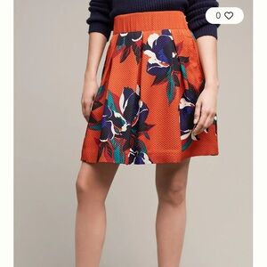 Maeve Maira floral Orange Skirt size 6